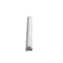 Carrara White 0.75 in. x 12 in. Honed Marble Wall Pencil Tile (1 Linear Foot) by Jeffrey Court -The Elite Tile Sales Store white jeffrey court tile trim 98991 c3 1000