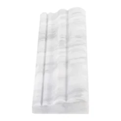 Carrara White 2.5 in. x 11.75 in. Honed Marble Wall Crown Tile by Jeffrey Court -The Elite Tile Sales Store white jeffrey court tile trim 99063 66 1000