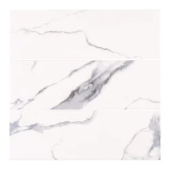 Glossy Ocean Carrara White 4 in. x 12 in. Subway Gloss Ceramic Wall Tile (9.687 sq. ft./Case) by Jeffrey Court -The Elite Tile Sales Store white ocean jeffrey court ceramic tile 13010 c3 1000