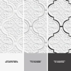 Vintage Florid Lantern White 6-1/4 in. x 7-1/4 in. Ceramic Wall Tile (30-Pieces 4.8 sq. ft. / Box) by Ivy Hill Tile -The Elite Tile Sales Store whites ivy hill tile ceramic tile ext3rd104636 1d 1000