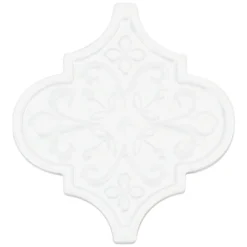 Vintage Florid Lantern White 6-1/4 in. x 7-1/4 in. Ceramic Wall Tile (30-Pieces 4.8 sq. ft. / Box) by Ivy Hill Tile -The Elite Tile Sales Store whites ivy hill tile ceramic tile ext3rd104636 a0 1000